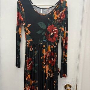 Floral Long Sleeve maternity Dress
